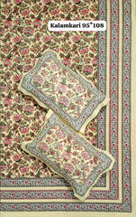 King Size Pure Cotton Bedsheets with 2 Pillow Covers