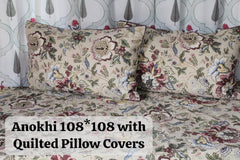 ABOLI & ANOKHI 108*108 WITH LACED PILLOW COVERS