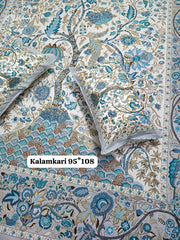 King Size Pure Cotton Bedsheets with 2 Pillow Covers