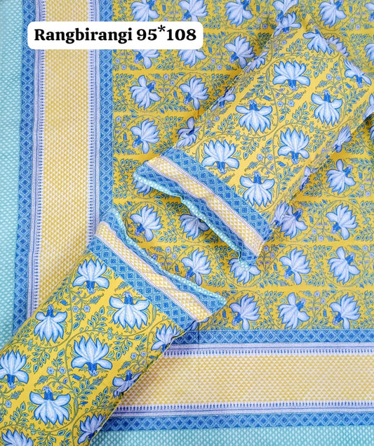 king size bedsheet with 2 pillow covers