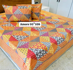 king size bedsheet with 2 pillow covers