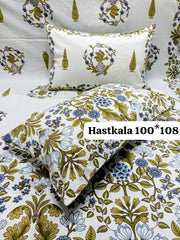 King Size Handlook Bedsheets with 2 Pillow Covers