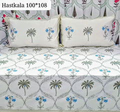 King Size Handlook Bedsheets with 2 Pillow Covers
