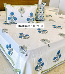 King Size Handlook Bedsheets with 2 Pillow Covers