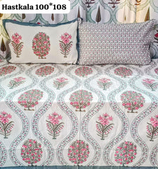 King Size Handlook Bedsheets with 2 Pillow Covers