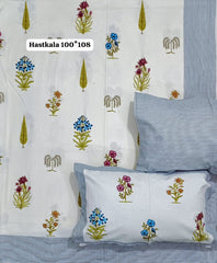 King Size Handlook Bedsheets with 2 Pillow Covers