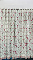 HANDBLOCK DOOR CURTAINS 7 Ft
