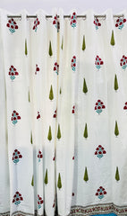 HANDBLOCK DOOR CURTAINS 7 Ft