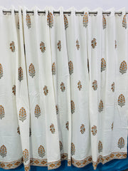 HANDBLOCK DOOR CURTAINS 7 Ft