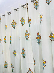 Handblock Curtain 9 feet