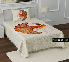 Single bed bedsheet with 1 pillow cover