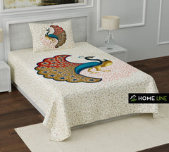 Single bed bedsheet with 1 pillow cover