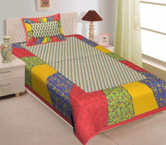 Single bed bedsheet with 1 pillow cover