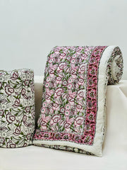 PREMIUM JAIPURI HAND BLOCK DOUBLE BED HAND QUILT ( RAZAI ) 90X108