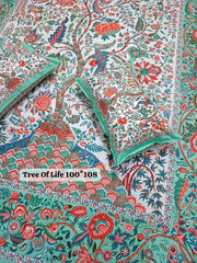 King Size Pure Cotton Bedsheets with 2 Pillow Covers