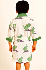 LAUNCHING Handblock Kids Bathrobe