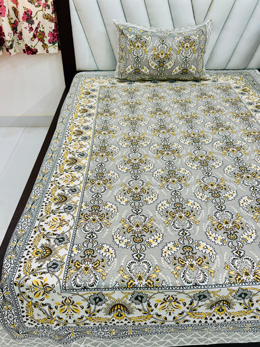 jaipuri Printed Single Bedsheet