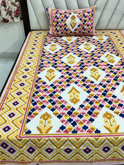 jaipuri Printed Single Bedsheet