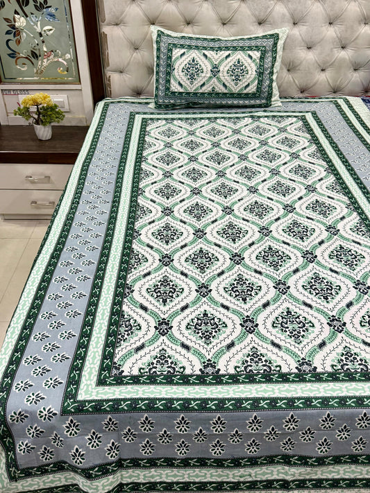 jaipuri Printed Single Bedsheet