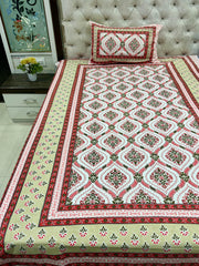 jaipuri Printed Single Bedsheet