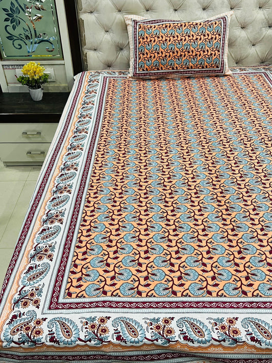jaipuri Printed Single Bedsheet