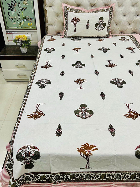 Jaipuri Printed Single Bedsheet
