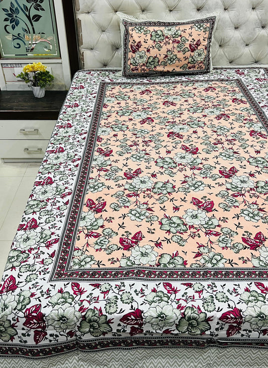 jaipuri Printed Single Bedsheet