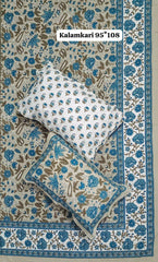 King Size Pure Cotton Bedsheets with 2 Pillow Covers