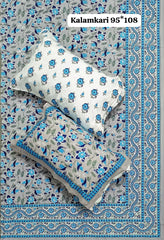 King Size Pure Cotton Bedsheets with 2 Pillow Covers