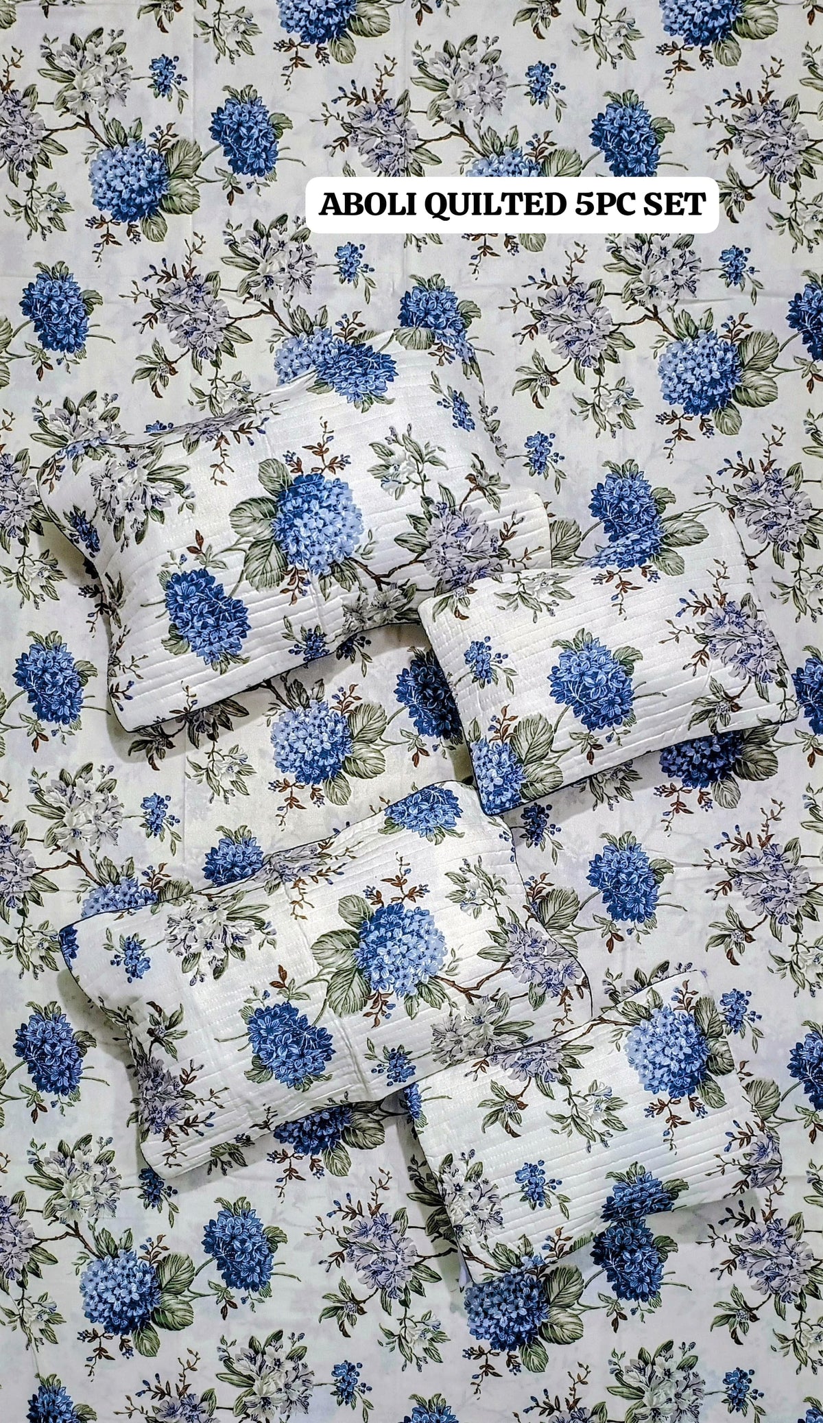 Jumbo King size Quilted 5pcs set
