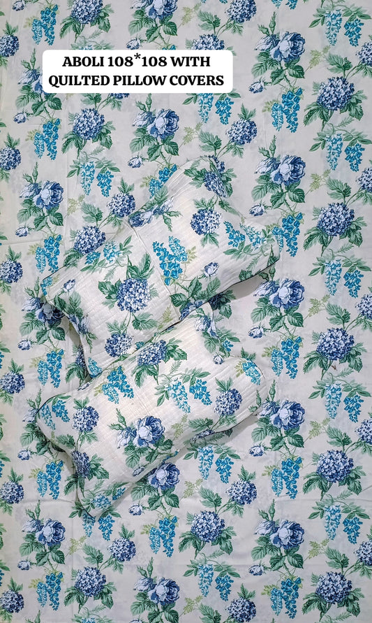 Jumbo size bedsheets with 2 pillow covers