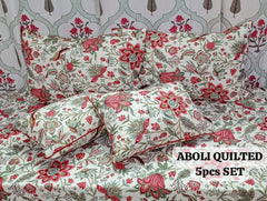 Jumbo King size Quilted 5pcs set