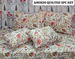 Jumbo King size Quilted 5pcs set
