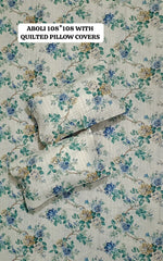 Pure cotton super king size bedsheet with 2 pillow covers