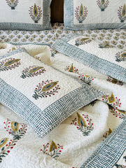 HANDBLOCK JAIPURI PRINTED 6 PCS COMFORTER SET