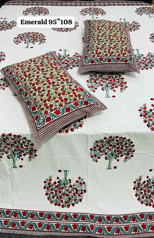 king size bedsheet with 2 pillow covers