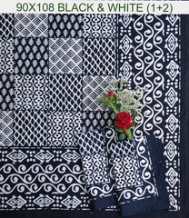 Queen size bedsheets with 2 pillow covers