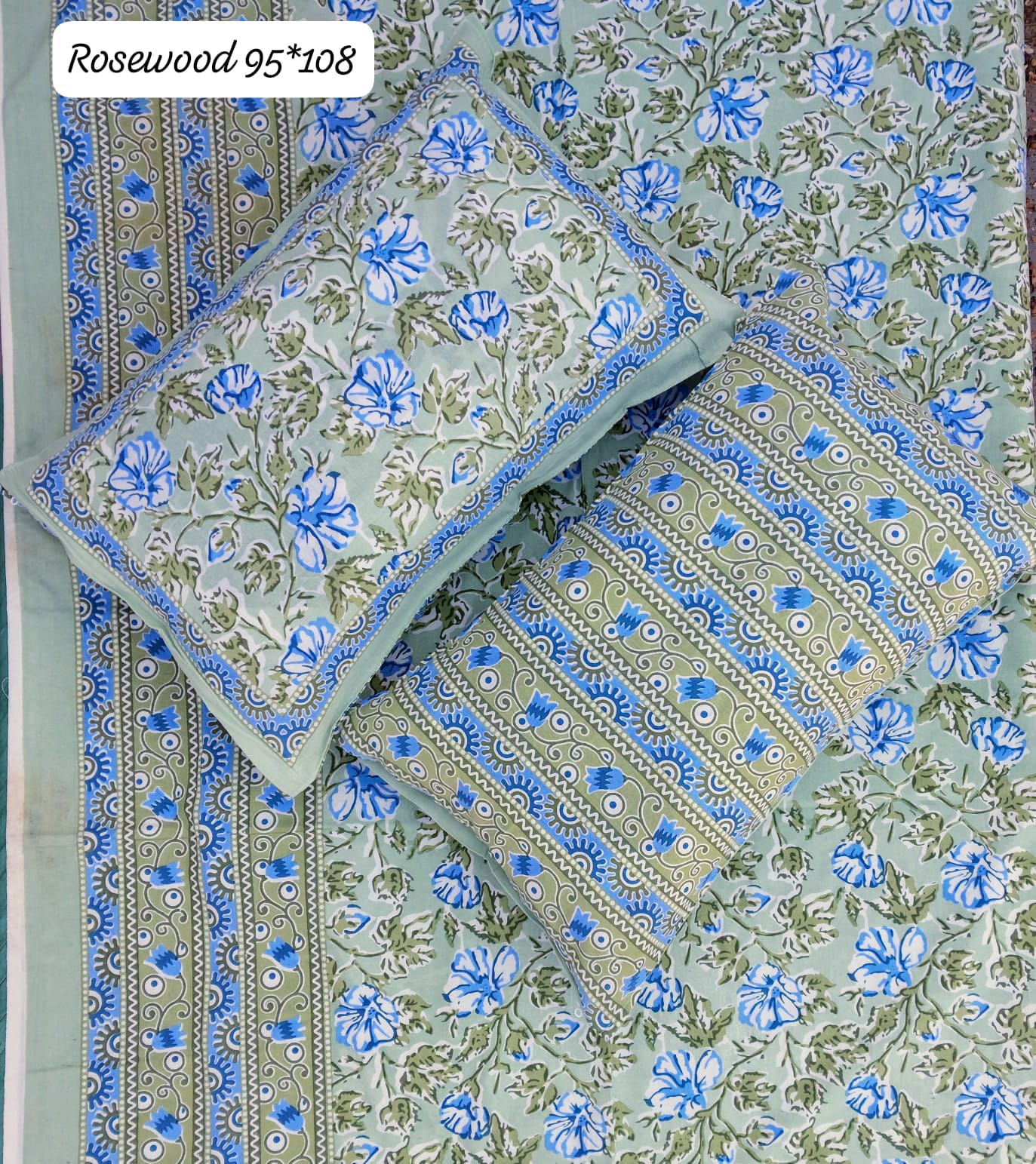 king size bedsheet with 2 pillow covers