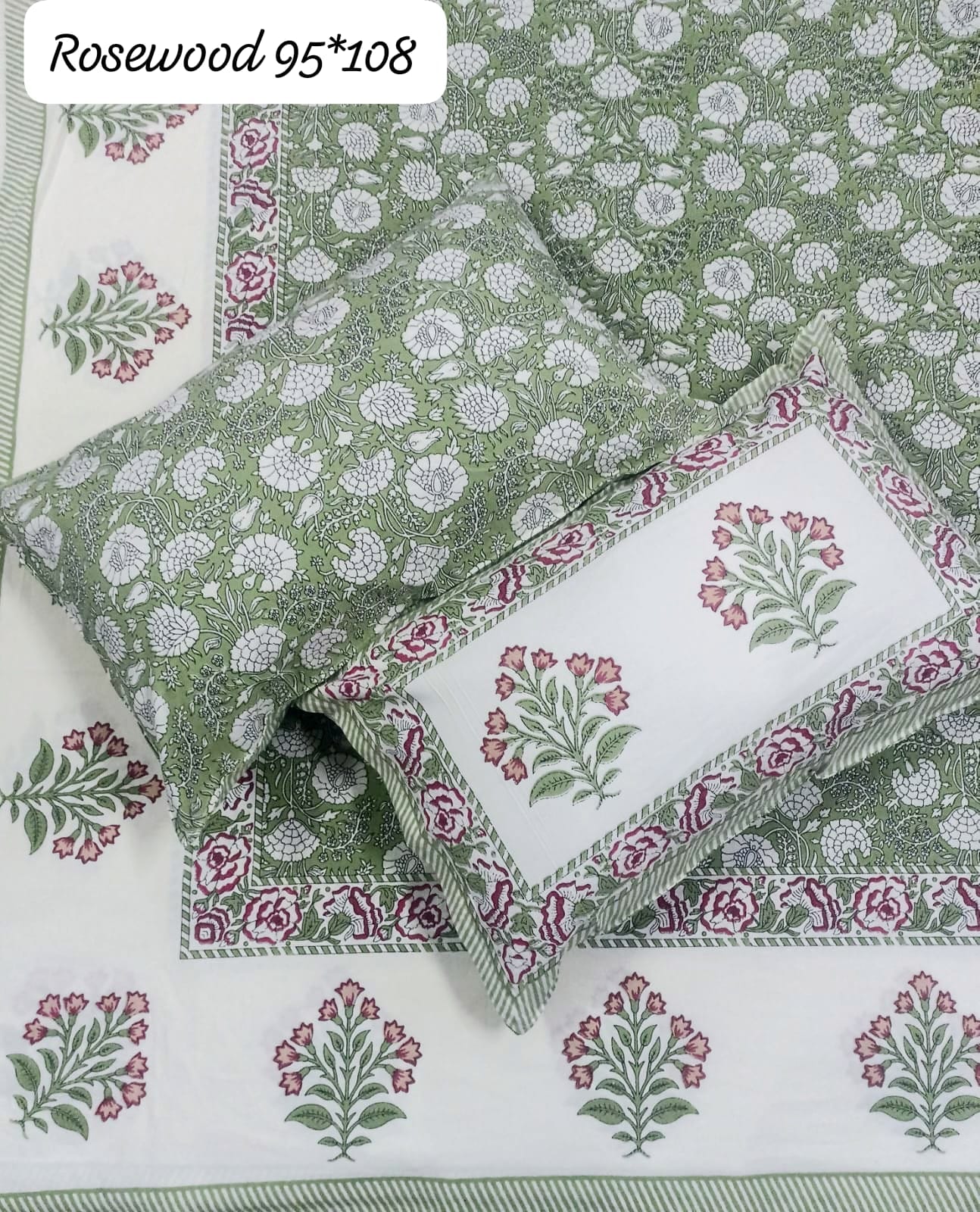 king size bedsheet with 2 pillow covers