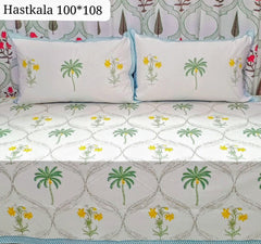 King Size Handlook Bedsheets with 2 Pillow Covers