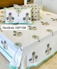 King Size Handlook Bedsheets with 2 Pillow Covers