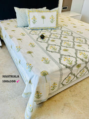 King Size Handlook Bedsheets with 2 Pillow Covers
