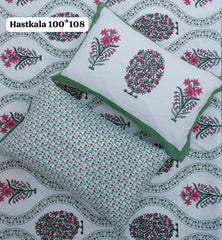 King Size Handlook Bedsheets with 2 Pillow Covers