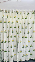 HANDBLOCK DOOR CURTAINS 7 Ft