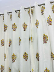 Handblock Curtain 9 feet