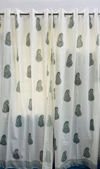 Handblock Curtain 9 feet