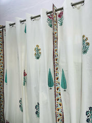 Handblock Curtain 9 feet