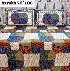 Deewan size bedsheet with 2 pillow covers