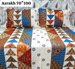 Deewan size bedsheet with 2 pillow covers