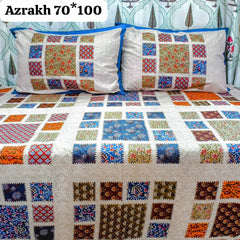 Deewan size bedsheet with 2 pillow covers